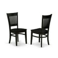 thumbnail image 3 of MidCentury Dining Set 3Piece Table & Chairs Modern Kitchen Dinette Set Black Finish, 3 of 5
