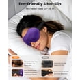 thumbnail image 5 of Eye Mask Sleep, Weighted Blackout Mask with Zero Eye Pressure, 3D Contoured Design, Soft Comfortable Fabric, Stable Wraparound Strap for Night Sleep, Travel, Meditation, for Women and Men, 5 of 9