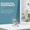 thumbnail image 4 of HLONK Mini Metal Shopping Cart Double Layer Toy (), 4 of 6