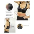 thumbnail image 5 of Inevnen Women Sports Bra Front Closure with Adjustable Straps Wirefree Racerback Top, 5 of 8