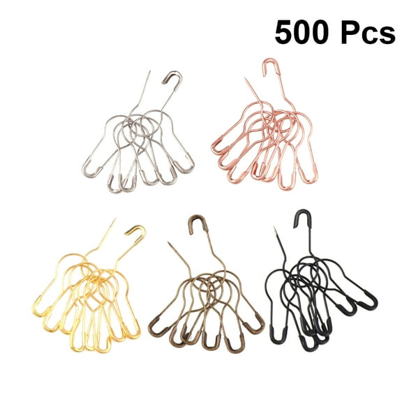 FRCOLOR  500 PCS Safety Pins for Quilting Jewelry Making Kit
