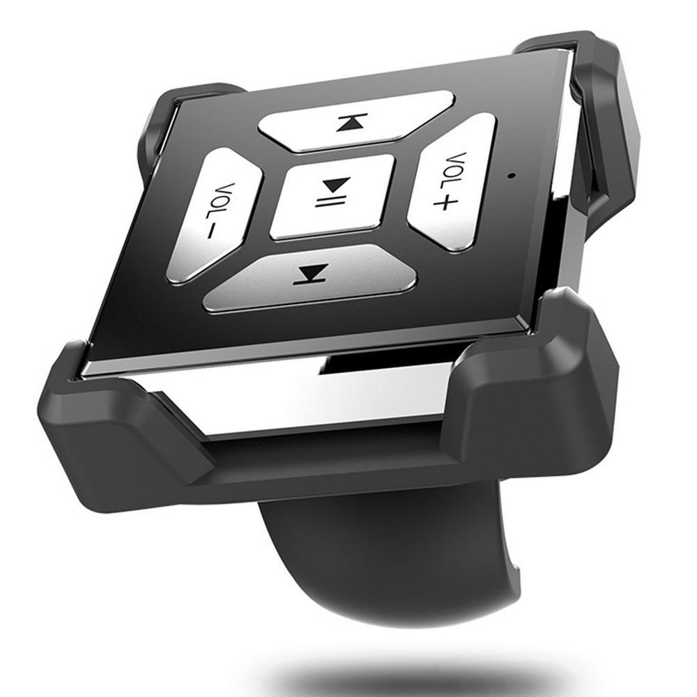 Bluetooth Media Button Remote Controller for Car w/ Handlebar Mount for