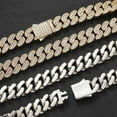 thumbnail image 5 of Solid Thick Miami Cuban Link Chain for Men, Width 20mm Iced Out Mens Cuban Chain, Extra Shiny Big Hip Hop Cuban Link Chain Necklace, 16-24 Inch - Gift Box Included, 5 of 7
