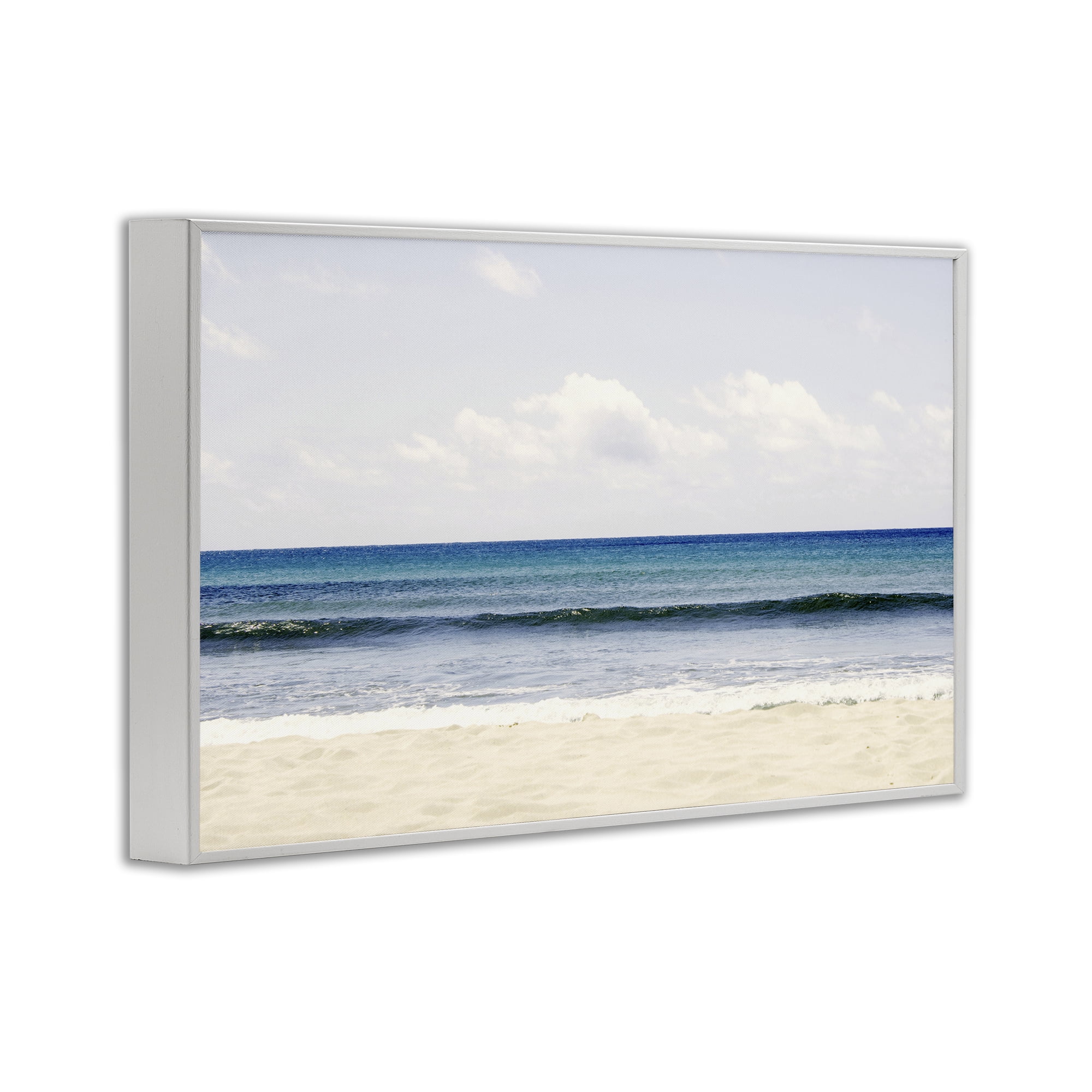 Stupell Industries Summer Seaside Escape White Framed Giclee Art, design by Gemma Bardot