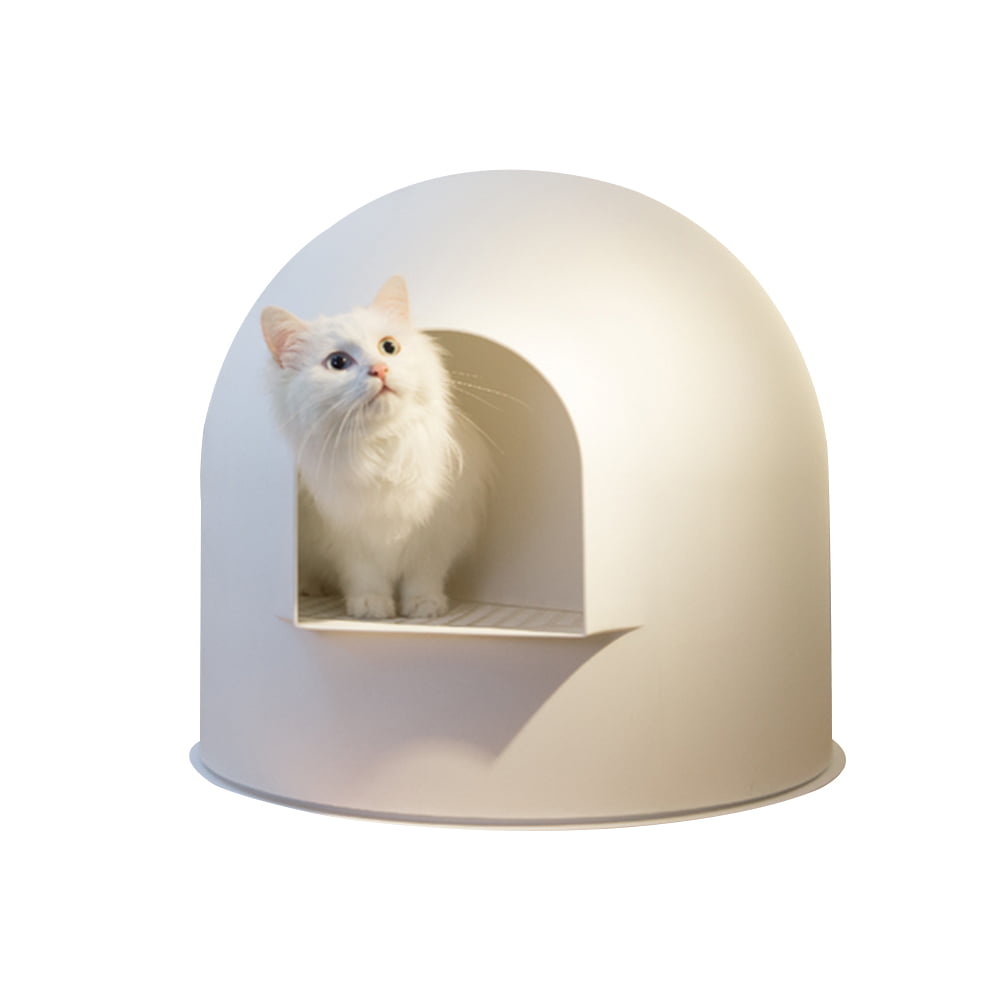 Snowhouse Shape Cat Litter Box Fully Closed Extra Large Cat Toilet