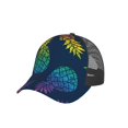 thumbnail image 7 of Picia Abstract Bright Pineapple Fruit Retro Pattern Trucker Hat,Baseball Cap,Sun Protection Cap,Stylish Headwear,Leisure Cap,Outdoor Sports Cap, 7 of 7