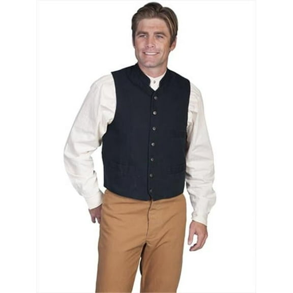 Rangewear 100 Percent Cotton Mens Outrider Vest - Black, XXL