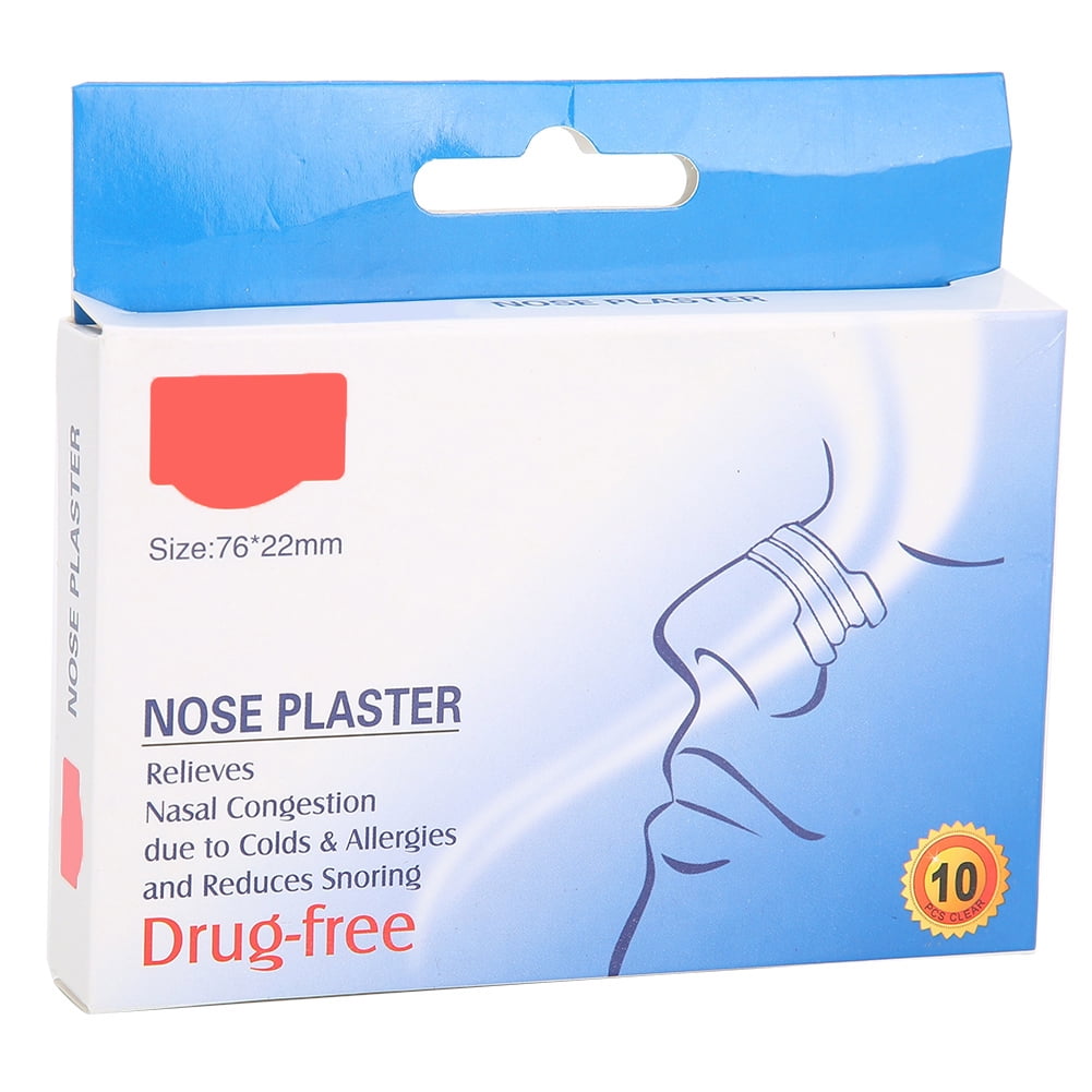 Fdit 10pcs Nasal Strips Congestion Relief Anti‑Snoring Sleeping Nose