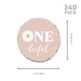 thumbnail image 5 of Koyal Wholesale Daisy 1st Birthday Chocolate Drop Label Stickers for Kisses, For Kids Birthday Party Favors 240-Pk, 5 of 5