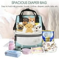 thumbnail image 5 of Daiia Cute Dog In Bathtub Large Capacity Baby Bag Waterproof Stylish Diaper Bag Mummy Backpack Adjustable Straps Diaper BagBaby Essentials Bag, 5 of 6