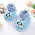thumbnail image 6 of HUANBAI Winter Children Toddler Shoes Baby Boys And Girls Flat Socks Shoes Elastic Rope Non Warm Comfortable Cute Cartoon Cat 0-6 Months, 6 of 8