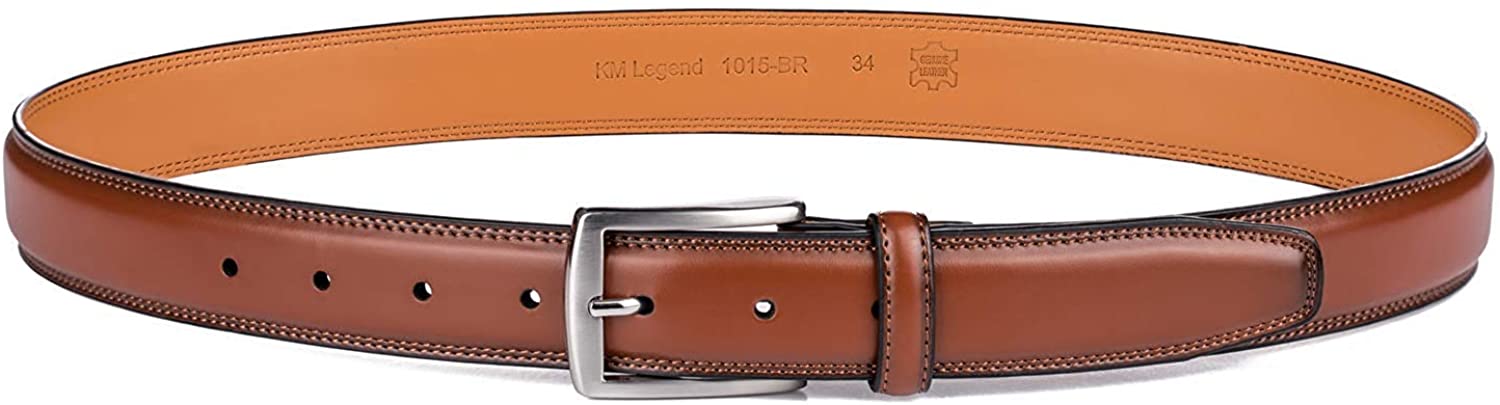 Kalmore Men's Genuine Leather Dress Belt photo 5