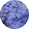thumbnail image 1 of Ahgly Company Indoor Round Abstract Blue Modern Area Rugs, 8' Round, 1 of 4