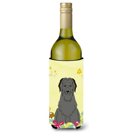 

Easter Eggs Briard Black Wine Bottle Beverge Insulator Hugger