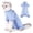 Blue, variant on GASTROPOD Dog Recovery Suit,Soft and Stretchy Dog Costume,Magic Tape Design Cat Costume