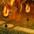 thumbnail image 3 of stanreset Lampes Solaires à DEL 5 Styles Rétro Lampe de Pelouse à Flamme Simulée pour Allée Patio Sentier Jardin L, 3 of 6