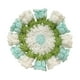 thumbnail image 3 of Posavasos con diseño de flores, regalo versátil, adorable protección para la mesa. Blanco, 3 of 9
