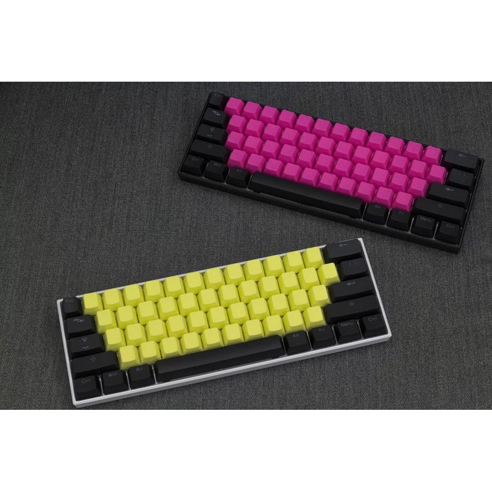 TaiHao Blank Rubber Gaming Keycaps42 Keys 1U Pink & Yellow