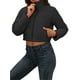 thumbnail image 3 of VISgogo, chaqueta corta para mujer, chaquetas de plumón de Color sólido a la moda, abrigo acolchado recortado, abrigo cálido de invierno VISgogo moda, 3 of 6