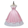 thumbnail image 4 of Pink Cinderella Princess Dress - Halloween Fairy Tale Ball Gown, 4 of 8