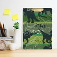 thumbnail image 6 of FMSHPON Dinosaur Clipboard Hardboard Wood Nursing Clip Board and Pull for Standard A4 Letter 13x9 inches, 6 of 7