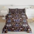 thumbnail image 2 of Homewish Chic Flowers 3-Piece Full Size Comforter Sets For Teens Female Girls,Spring Garden Bedding Comforter Set,Floral Blossoms Lightweight Bedding Sets,Lightweight Room Decor,Reversible, 2 of 8