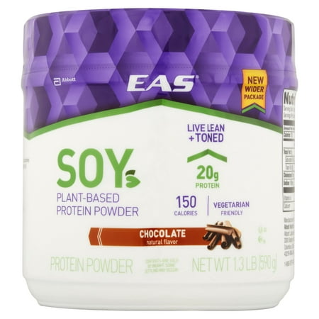 EAS ® soya au chocolat végétalien poudre de protéine de 1,3 lb Canister