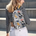 thumbnail image 5 of Easygdp Dog for Durable Canvas Laptop Backpack - Adjustable Shoulder Strap, Large Capacity, Fits 15-17in Laptops, for School, Work, Travel-Medium, 5 of 5