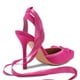 thumbnail image 5 of Tacones de ballet Riekhany Satin para mujer, tacón alto, rojo rosa, 5 of 6