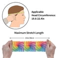 thumbnail image 5 of Motion Adornment Sweatband 15 In Both Men And Women Can Stretch Breathable Soft Perspiration For Hiking Walking Running Exercise Lightslategray Tie-Dye Background Vibrant Colors And Swirling, 5 of 8
