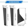 thumbnail image 3 of 6 Piezas de moldura de ventana del pilar de la puerta para HYUNDAI para Genesis G80 2015-2022 Patrón de fibra de carbono negro Exterior Sticker Antirrayaduras Cubierta de postes del pilar, 3 of 7