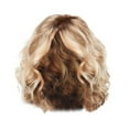 thumbnail image 3 of WXLCISI Blonde Gold Brown Short Natural Wavy Curly Blonde Wig Women's Synthetic Hair, 3 of 8