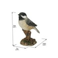 thumbnail image 3 of Chickadee Peeking on stump Garden Statue, 3 of 5