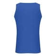 thumbnail image 4 of pstuiky Camisetas sin mangas para hombre, Camiseta ajustada de cuello redondo sin mangas de color liso para hombre Chaleco de hombre xxl, 4 of 5