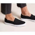 thumbnail image 2 of Keds Double Decker Canvas Slip On Sneaker Women Black, 2 of 5