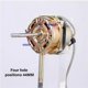 thumbnail image 2 of Vertical fan energy-saving motor, equipped with a powerful three-speed adjustable universal motor electric fan, 2 of 5