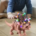 thumbnail image 4 of Simulación de dinosaurio robot con figura de sonidos, regalos de cumpleaños para pequeños Marrón Yotijar dinosaurio robot, 4 of 10