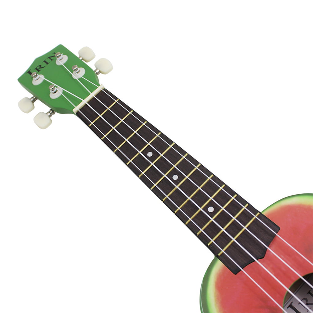 Guangcailun 21 inch 12 Fret 4 String Basswood Ukulele Acoustic Guitar Soprano Watermelon Style Ukelele Musical Instrument Lover 