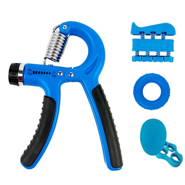 Empuñadura Resistencia Ajustable Del Agarre Del Antebrazo Para Entusiastas Del Fitness (Caja De Color Azul)