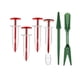 thumbnail image 2 of Dispensador de sembradora de mano, herramientas de jardinería, sembradora de jardín, sembradora, sembradora, sembradora hortícola, esparcidor para Rojo, 2 of 8