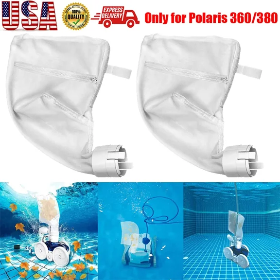 2Pack Pool Cleaner All Purpose Replacement Filter Bags Fits For Polaris 360 380