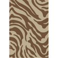 thumbnail image 1 of Madison Shag Safari Zebra 20 in. x 7 ft. 2 in. Runner Rug in Brown, 1 of 1