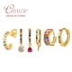 thumbnail image 2 of Pendientes de tuerca de Plata de Ley 925 auténtica, Pendientes de Piercing de circón coloridos para mujer y niña, Pendientes de cristal de arcoíris de Plata 925 Tan Jianjun unisex, 2 of 2