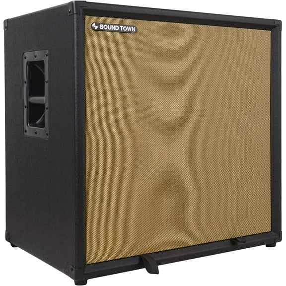 Sound Town 4 x 10“ 800W Bass Cabinet w/Horn, 8-ohm, 50oz Magnet, 3” Voice Coil, Birch Plywood, Black Tolex (BGC410BK)