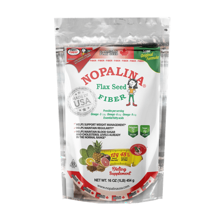 Nopalina 16 oz Flaxseed Plus Fiber, Omega 3-6-9 Supplement