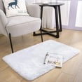 thumbnail image 4 of Softlife Super Soft Rug for Living Room Fluffy Rugs for Dorm Room Cute Plush Carpet for Bedroom,2' x 3',White, 4 of 7