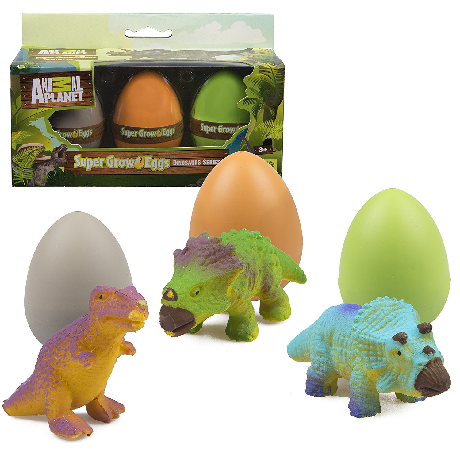 Grow Eggs Dinosaur Hatch and Grow Three Different SuperSized Dinos