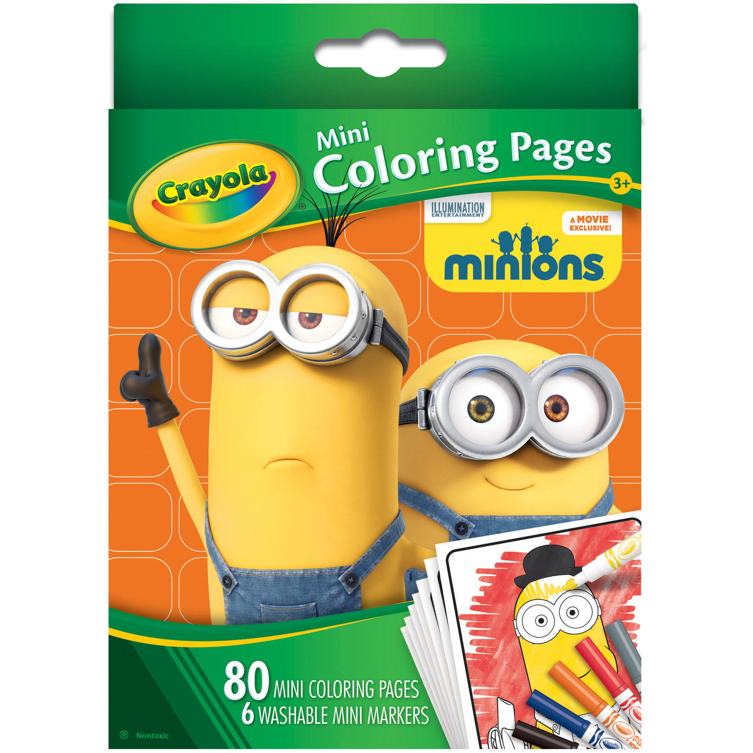 Crayola Mini Coloring Pages, Minions  Walmart.com