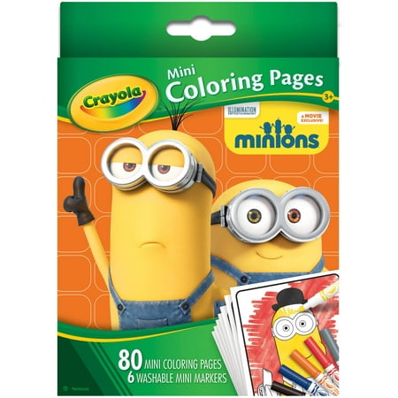 crayola mini coloring pages minions  walmart