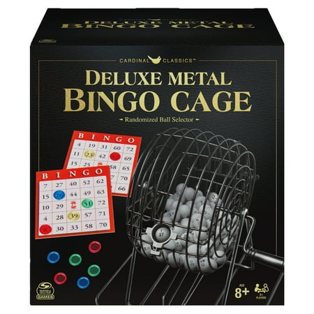 deluxe metal bingo cage set  for families and kids ages 8 and up
